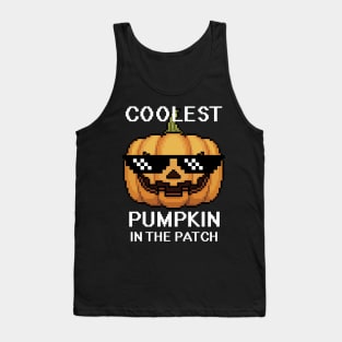 Kids Coolest Pumpkin In The Patch Halloween Boys Girls Men Tank Top